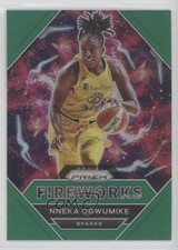2021 Panini Prizm WNBA Fireworks Green Prizm Nneka Ogwumike #17 0r4