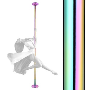 Yescom Static Spinning Dancing Pole Kit 9.25FT for Party Club Exercise,Colorful