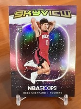 Rookie Reed Sheppard 2024-25 Panini Nba Hoops - Skyview #13 Holo Winter (RC)