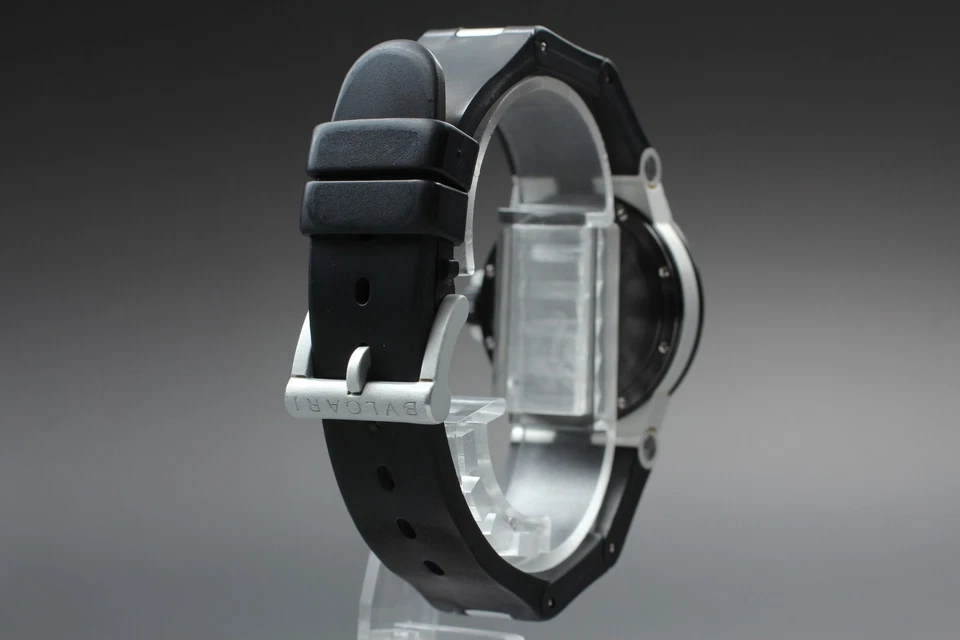 [Casi COMO NUEVO] BVLGARI Aluminio AL32A 32mm Esfera Blanca Cuarzo Reloj... - Imagen 4 de 4