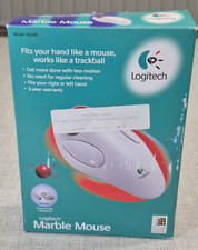 1998 Vintage Logitech Marble Mouse- Missing the PS/2 to serial port adapter 