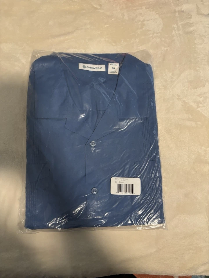 Cubavera Guayabera Hombre XL Azul Foto 2 de 2