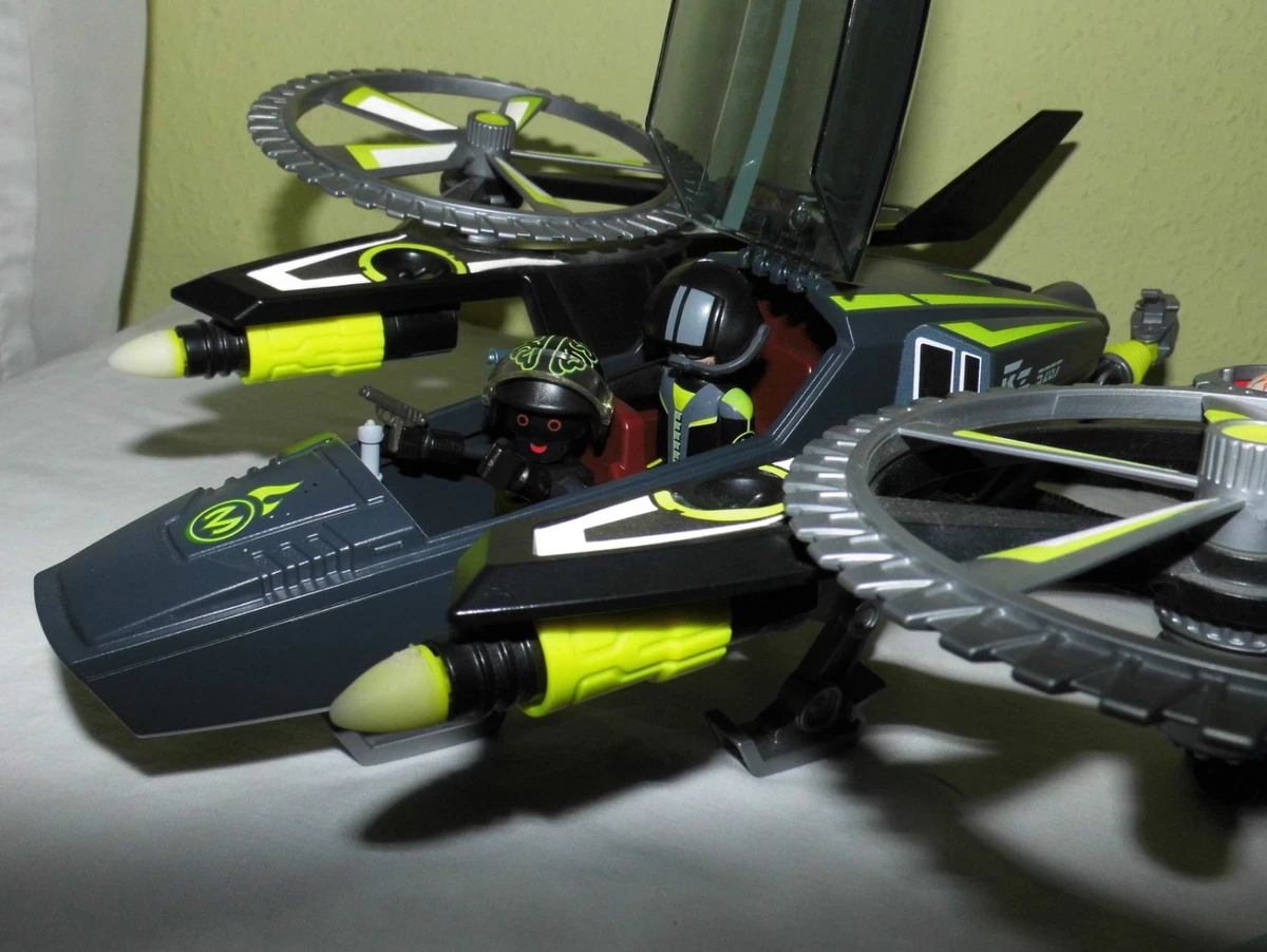 Playmobil 5287 Top Agents RoboGangster Razorcopter 5290 Spionage Stirn Lampen BA