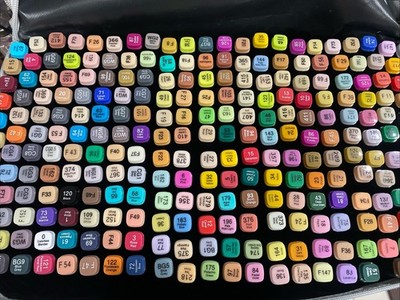 Alcohol Marker Pens Set 262pcs Dual Tip Art Markers for Drawing Coloring