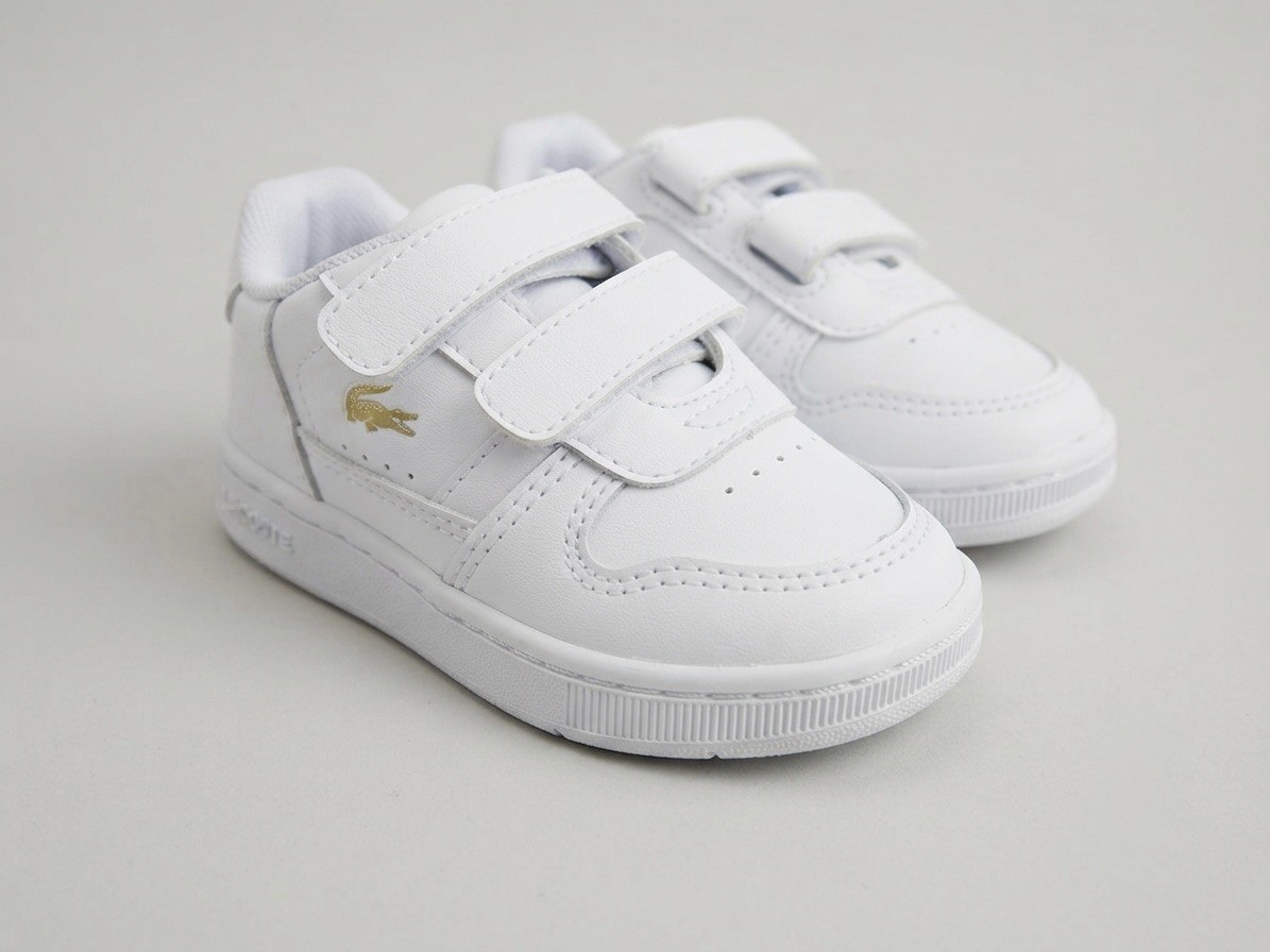 Sneakers bianche Lacoste per bambini