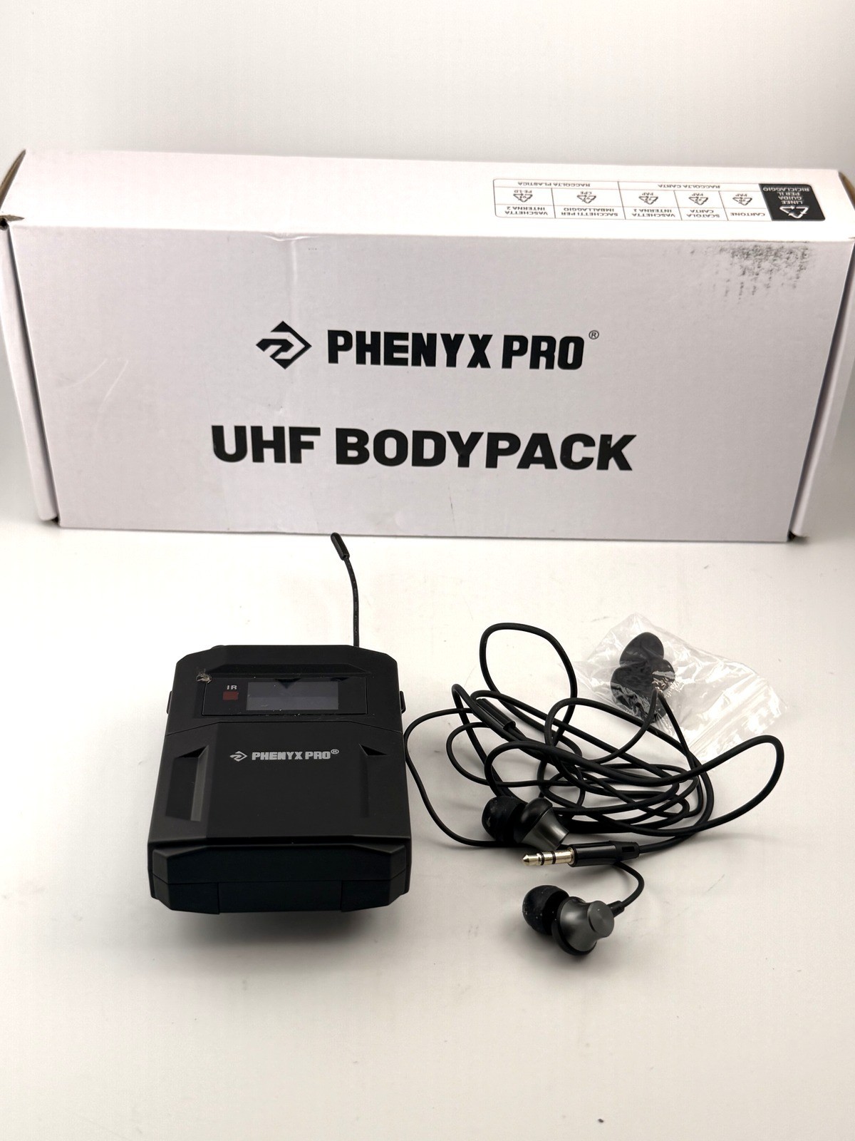 Phenyx Pro PTM-11/PTM-22 Mono Wireless in Ear Monitor System Bodypack Receiver