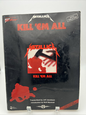 Metallica Kill'em All Songbook Tablature W/ Poster Cherry Lane Music