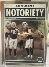 Brock Bowers 2025 Panini Mosaic Football Notoriety Las Vegas Raiders #10