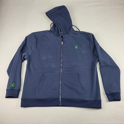 Grateful Dead X Section 119 Hoodie Mens XL Blue Full Zip Fleece Dancing Bear