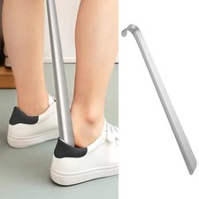 30CM Extra Long Handle Shoe Horn Stainless Steel Metal Shoes Remover Shoehorn US