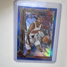 Topps 2025-26 Holiday Blue Holofoil Jalen Green Houston Rockets #H140 Basketball