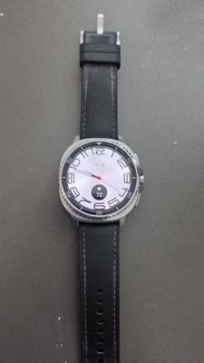 Gepflegte Samsung Galaxy Watch classic8 LTE Edelstahlgehäuse-Silber 