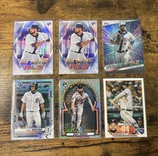 2023 Riley Greene Rookie Bowman Chrome Mega Refractor + Topps Base RC + Inserts