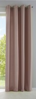 Vorhang Blickdicht Matt LichtdurchläSsig Gardine ÖSen Hxb 175X140 Cm Taupe