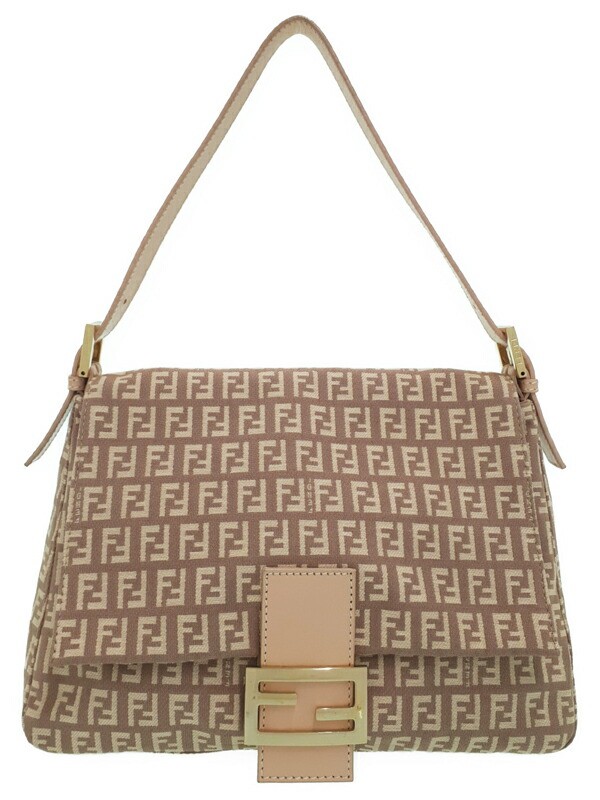 Fendi Zucchino Mamma Bucket Shoulder Bag in Semi Color 8BR001 T1128