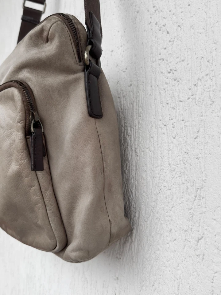 Vintage Hugo Boss Leather Briefcase Messenger Crossbody Bag - Image 3 of 4