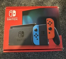 Nintendo Switch Console 32 GB - Neon Blue/Red - Includes Official Nintendo 256GB