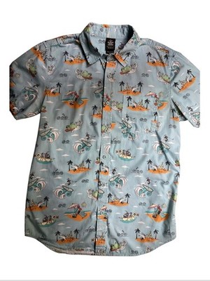 Our Universe Disney The Burtons Night Before Christmas Size XS Summer Button Up