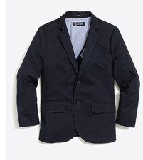 Jcrew Crew Cuts Boys Thompson Suit Coat, Size 12, Navy, EUC