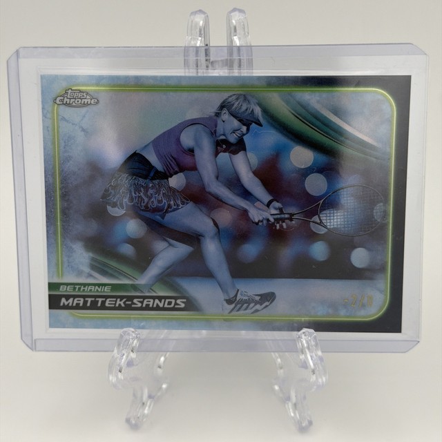 2025 Topps Chrome Tennis Bethanie Mattek-Sands Frozenfractor -2/0 SSP Legend