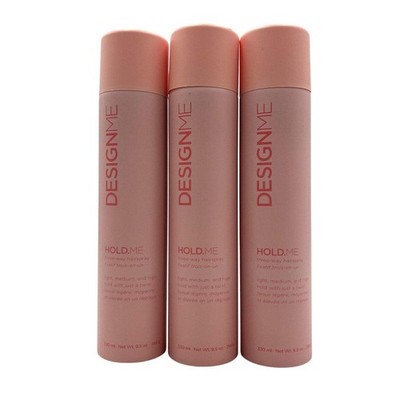 DesignMe Hold.Me Three Way Hairspray 9.5 oz-3 Pack