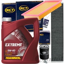 FILTERSET INSPEKTIONSPAKET+MANNOL 5W40 ÖL 1.8+2.0 für SEAT ALHAMBRA VW SHARAN