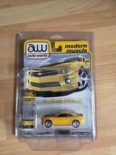 AUTO WORLD 2010 Chevy Camaro RS/SS  Yellow Bumblebee Chevrolet 1:64 w protector