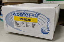 Goldwood Sound GW-8028 Surround 8" Woofer 190 Watts 8 Ohm Speaker Black Rubber