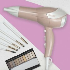 Image of Bauer 2000W Ionic 2 Speed Hairdryer Fast Hair Drying Quick Dryer Blower - Pink