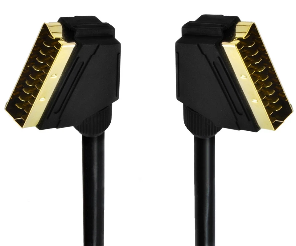 1.5m/3m/5m Premium SCART Male To Male AV Cable Gold Plated Connectors - Image 4 of 4