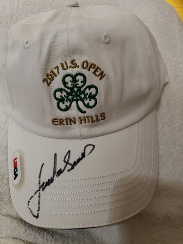 Jordan Spieth full signature signed 2017 U.S. Open USGA member hat Masters PGA - Picture 2 of 10