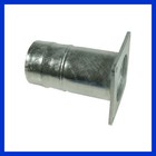 4 " Tülle für Gülleschlauch mit Vierkantflansch Perrot 150 x150mm Lochabstand 