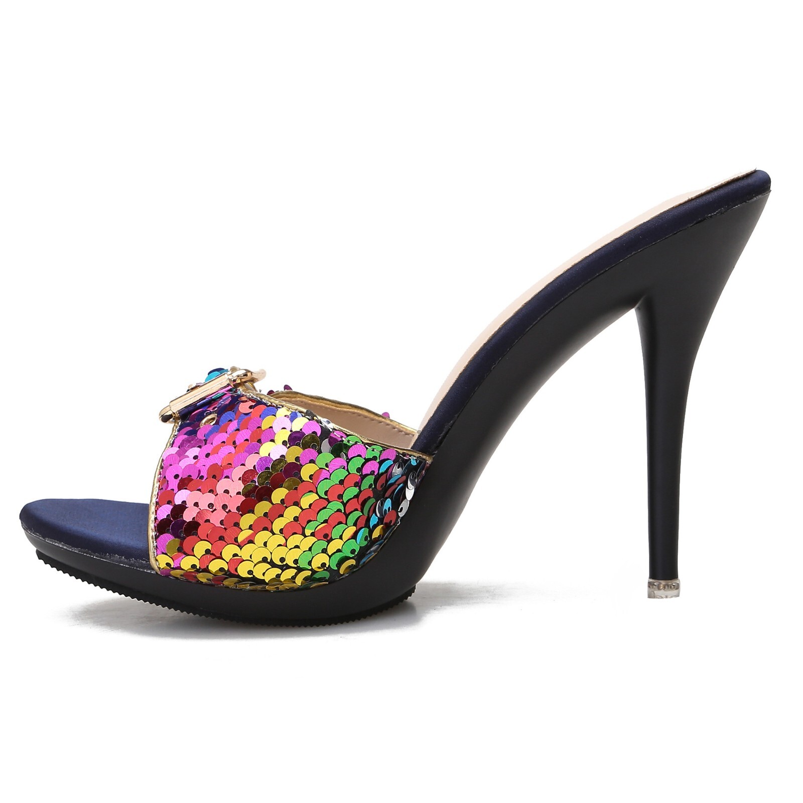 PANTOFOLA D’ORO 2024 Ciabatte Donna Tacchi Alti Lucidi Glitter Sandali Estate Casual Scarpe Calzature