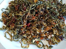 100gr - Mixed Dried Bell Pepper sliced, Vegetable, Red Pepper, Dried Bell Pepper