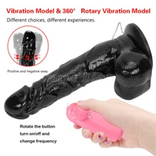 Multispeed Vibrator Realistic Dildo G-Spot Massager Suction Cup Women Sex Toy