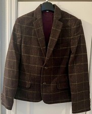 Class Club Big Boys Long Sleeve Blazer Brown Size 8 New With Tag Retail 110