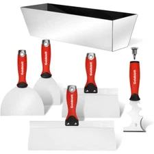 Goldblatt Drywall Hand Tool Kit Taping Knife Joint Knife Paniter Scraper Mud Pan