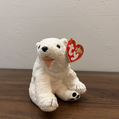 Peluche Ty Beanie Baby Aurora Ours Polaire - Neuf, Tags Parfaits, Dimension Environ 15 X 10 X 10 Cm
