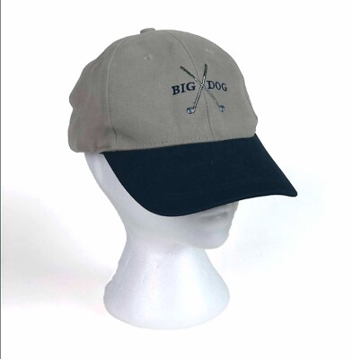 Big Dogs Golfer Cap Adjustable Baseball Hat Dad Hat Embroidered One Size  Cotton