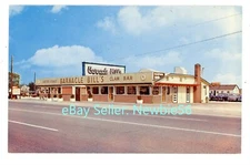 Lindenhurst LI NY - BARNACLE BILLS RESTAURANT-MERRICK ROAD - c1950s Postcard