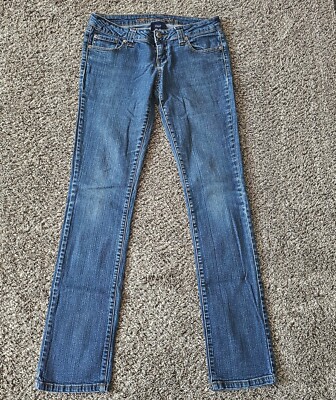 Blue Asphalt Jeans Women's Size 7 R Low Rise Straight Denim Size 28x29 Blue