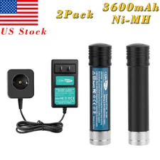 3.6V 3.6Ah Ni-Mh Battery/Charger For Black Decker Versapak VP-100 VP105 VP110