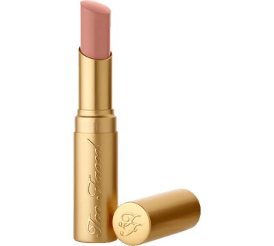 Too Faced La Creme Lipstick Color Drenched Lip Cream in Naked Dolly - Full Size 