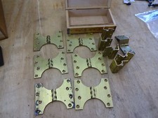 Brass ironmongery butterfly hinges  etc.