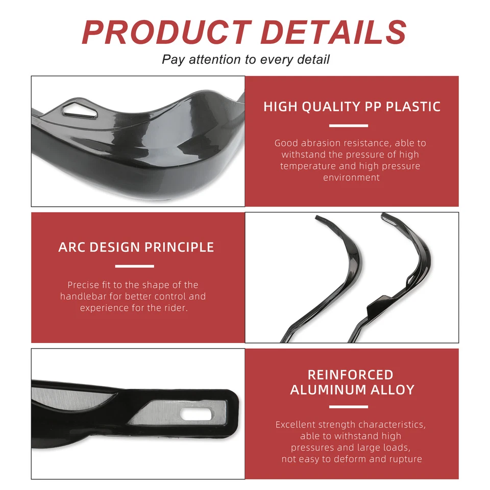 Protector de mano cepillo de manillar de 7/8" para Kawasaki KLR650 KLX110 250 KX450F Foto 2 de 4