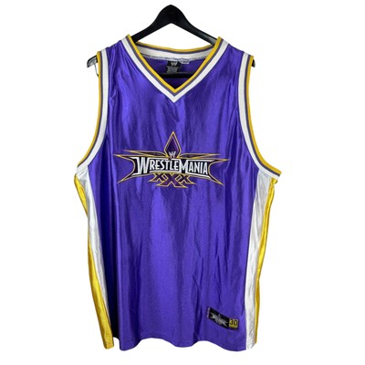 Vintage RARE Y2K WWE Wrestlemania 30 Basketball Jersey Size 2XL