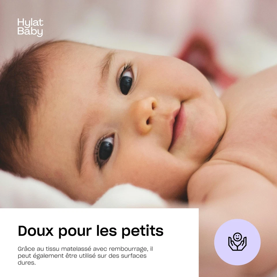 Hylat Baby Matelas à langer portable - pliable et résistant à l'eau - Marron - Photo 3/4