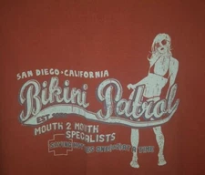 The Duck Company~ San Diego BIKINI PATROL Mouth 2 Mouth Uni sex T- Shirt Men 2XL