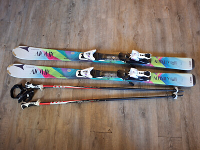 Ski Atomic 140 cm inkl. Bindung und Stöcke Leki