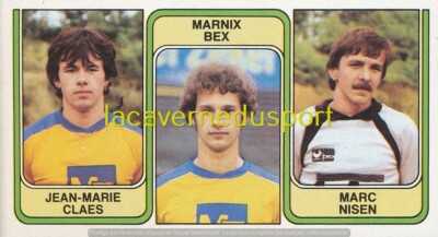 432 CLAES BEX NISEN ST-TRUIDENSE STICKER PANINI FOOTBALL BELGIUM 1982 1983